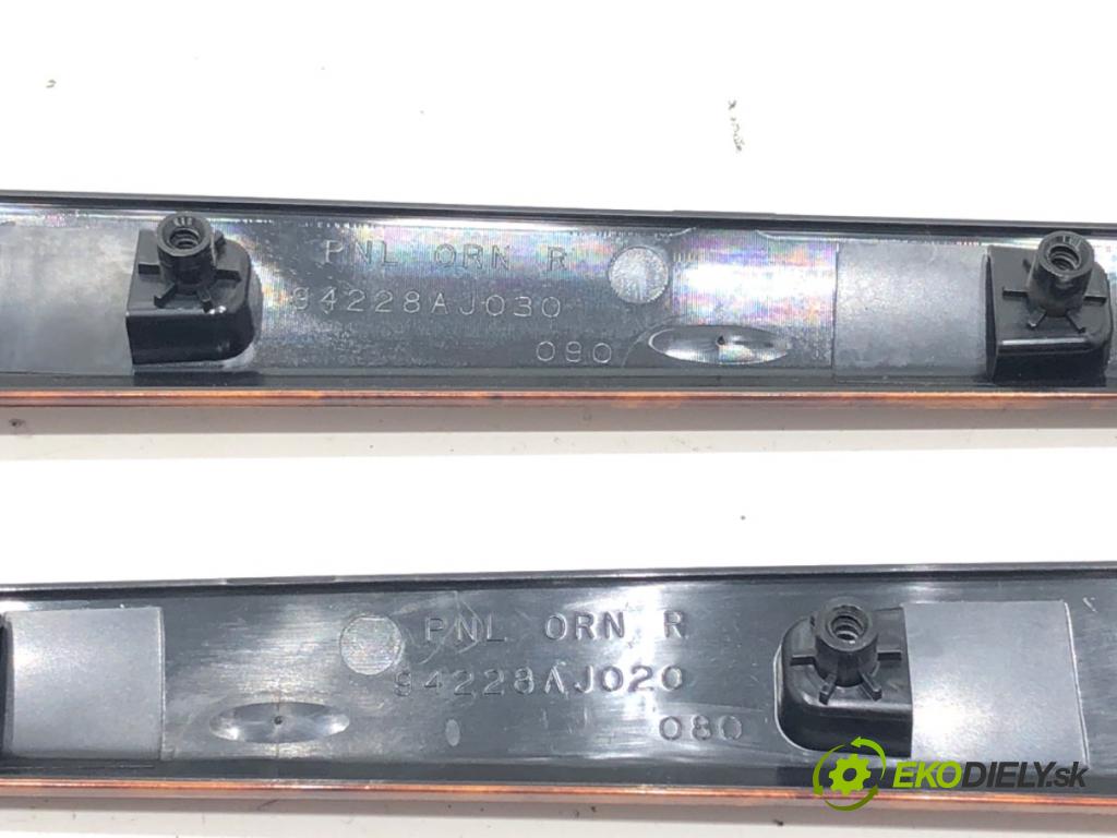 SUBARU OUTBACK (BR) 2009 - 2022    3.6 R AWD (BRF) 191 kW [260 KM] benzyna 2009 - 2022  lišty kryt 94218AJ020 94218AJ030 (Lišty)