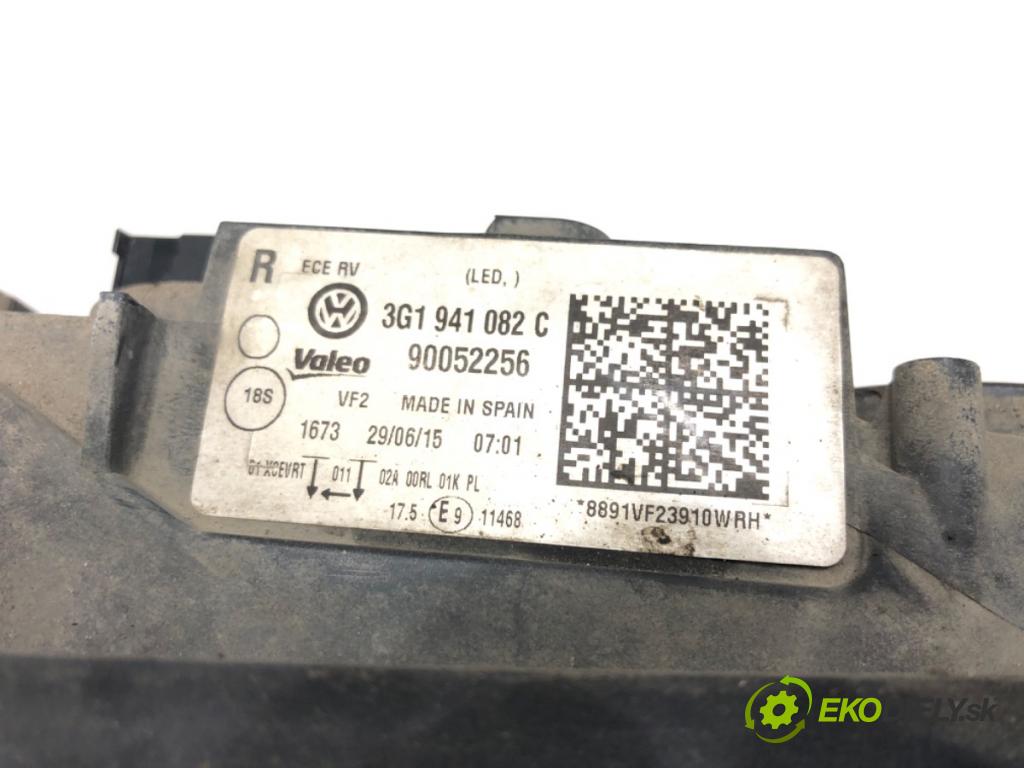 VW PASSAT B8 (3G2, CB2) 2014 - 2022    1.4 TSI 110 kW [150 KM] benzyna 2014 - 2022  Svetlomet pravy predný PLNÉ: LED 3G1941082C