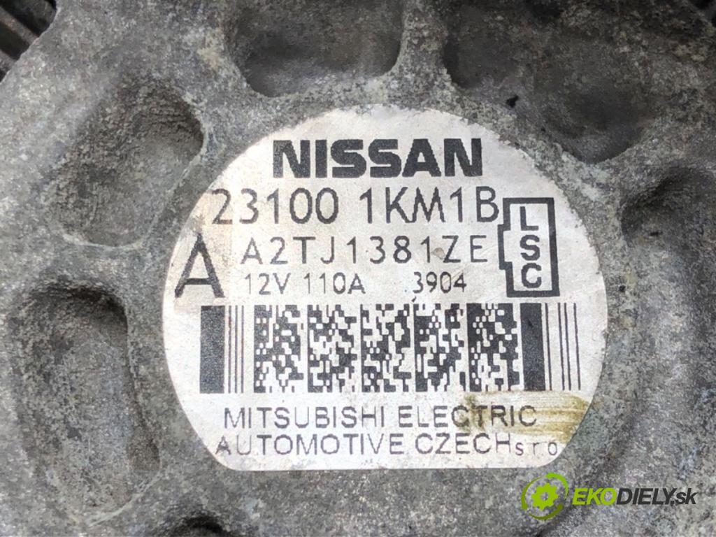 NISSAN JUKE (F15) 2010 - 2022    1.6 DIG-T 140 kW [190 KM] benzyna 2010 - 2022  Alternátor 231001KM1B (Alternátory)