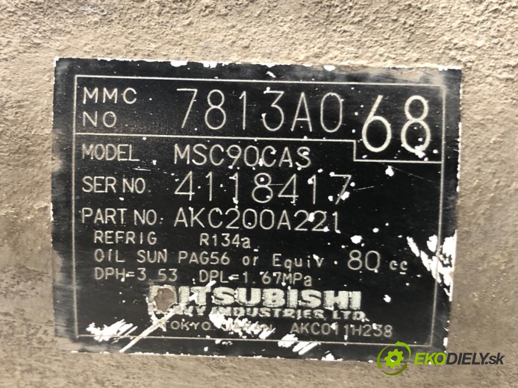 MITSUBISHI OUTLANDER II (CW_W) 2006 - 2012    2.4 4WD (CW5W) 125 kW [170 KM] benzyna 2007 - 2012  Kompresor klimatizácie 7813A068 (Kompresory klimatizácie)