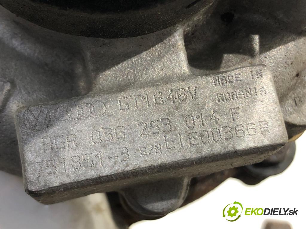 SEAT LEON (1P1) 2005 - 2013    1.9 TDI 77 kW [105 KM] olej napędowy 2005 - 2010  turbo 03G253014F (Turbodúchadla (kompletní))