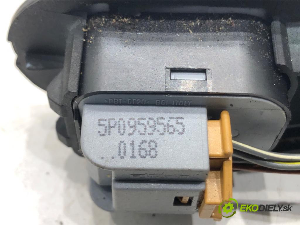 SEAT LEON (1P1) 2005 - 2013    1.9 TDI 77 kW [105 KM] olej napędowy 2005 - 2010  Prepínač nastavenia spätných zrkadiel 5P0959565 (Prepínače, spínače, tlačidlá a ovládače kúrenia)