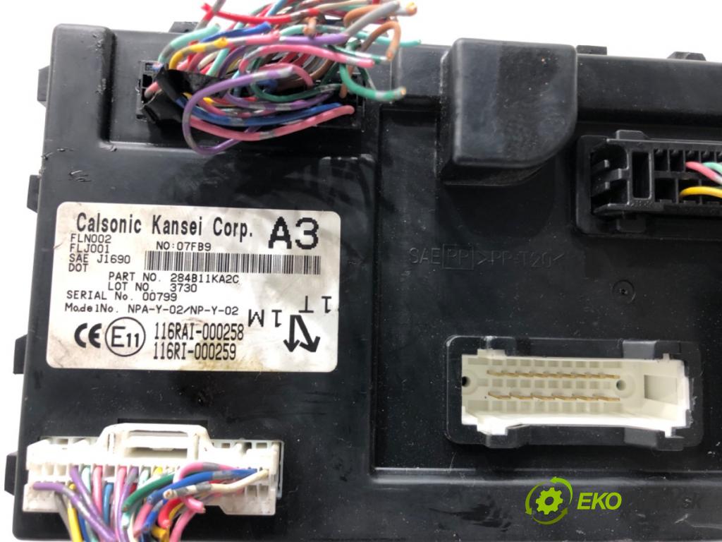 NISSAN JUKE (F15) 2010 - 2022    1.6 DIG-T 140 kW [190 KM] benzyna 2010 - 2022  modul BSI 284B11KA2C (Pojistkové skříňky)