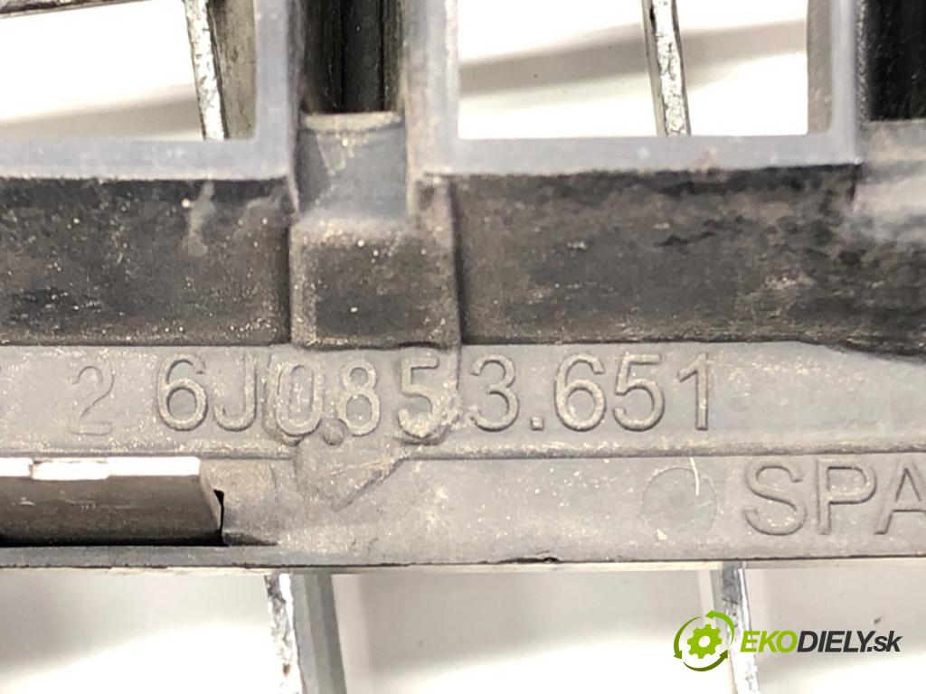 SEAT IBIZA IV (6J5, 6P1) 2008 - 2017    1.6 TDI 66 kW [90 KM] olej napędowy 2009 - 2015  mřížka maska 6J0853651 (Mřížky (masky) chladičů)