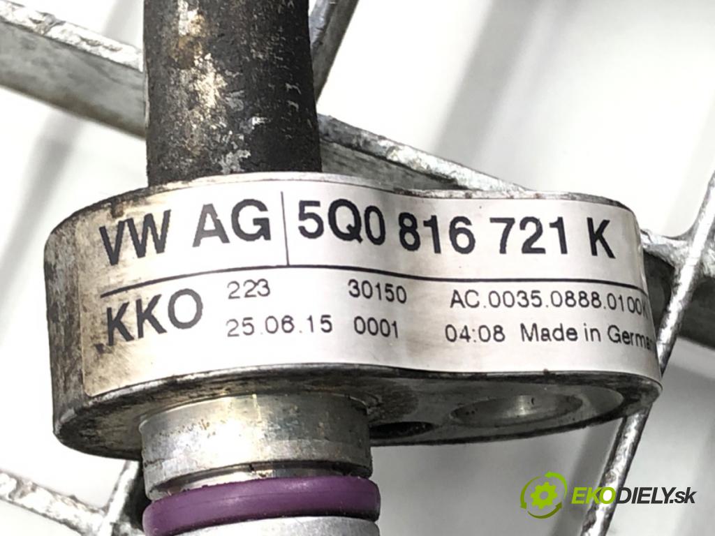 VW PASSAT B8 (3G2, CB2) 2014 - 2022    1.4 TSI 110 kW [150 KM] benzyna 2014 - 2022  rúrka klimatizácie 5Q0816721K (Rúrky klimatizácie)