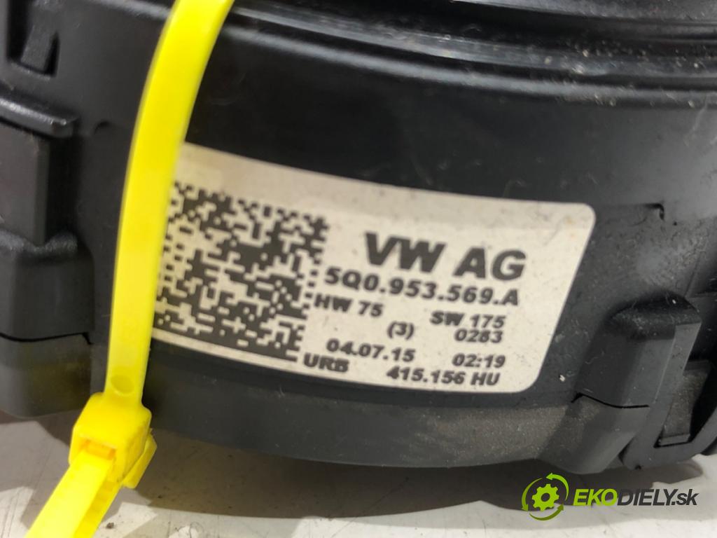 VW PASSAT B8 (3G2, CB2) 2014 - 2022    1.4 TSI 110 kW [150 KM] benzyna 2014 - 2022  Krúžok, slimák airbag 5Q0953569A (Airbagy)