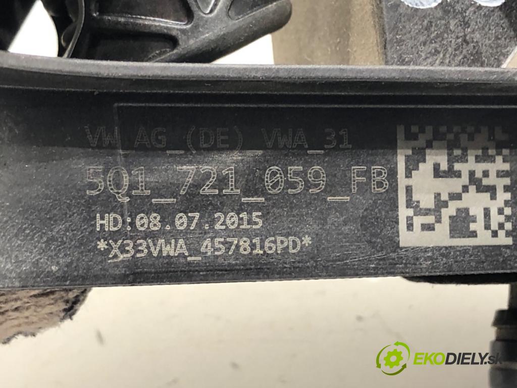 VW PASSAT B8 (3G2, CB2) 2014 - 2022    1.4 TSI 110 kW [150 KM] benzyna 2014 - 2022  PEDÁL: manuálne 5Q1721059FB (Pedále)