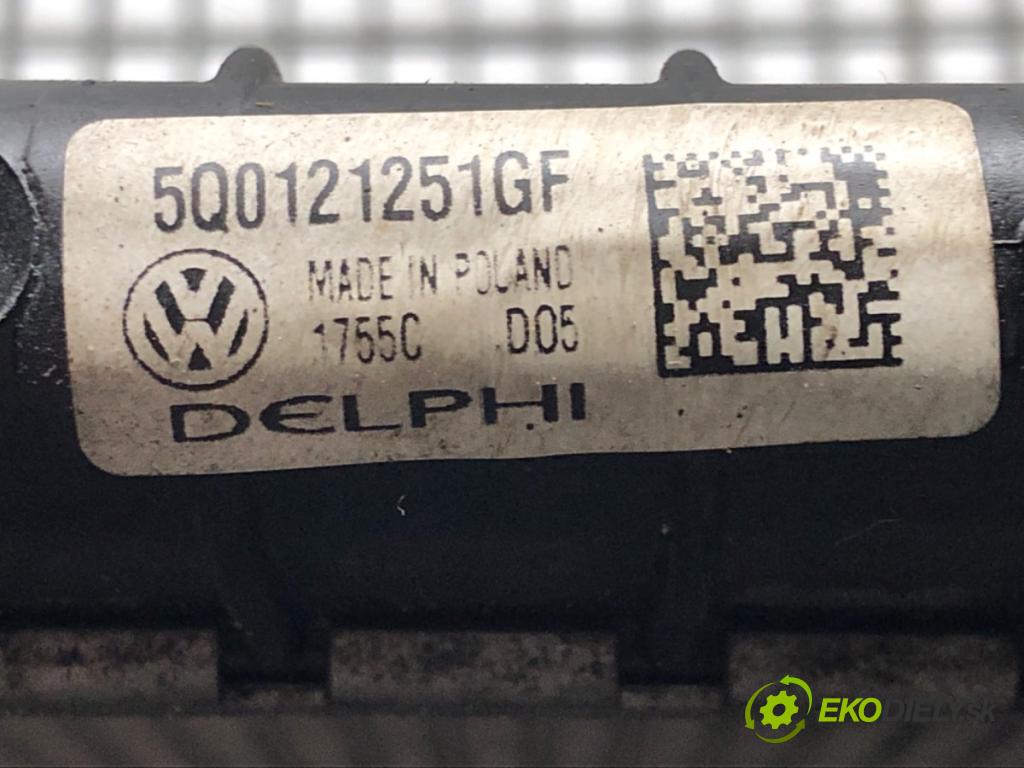 VW PASSAT B8 (3G2, CB2) 2014 - 2022    1.4 TSI 110 kW [150 KM] benzyna 2014 - 2022  chladič vody 5Q0121251GF (Chladiče vody)