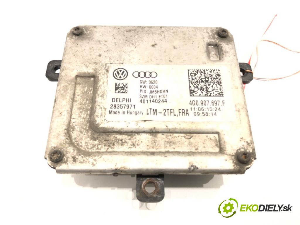 VW PASSAT B8 (3G2, CB2) 2014 - 2022    1.4 TSI 110 kW [150 KM] benzyna 2014 - 2022  Menič XENON 4G0907697F (Riadiace jednotky xenónu)