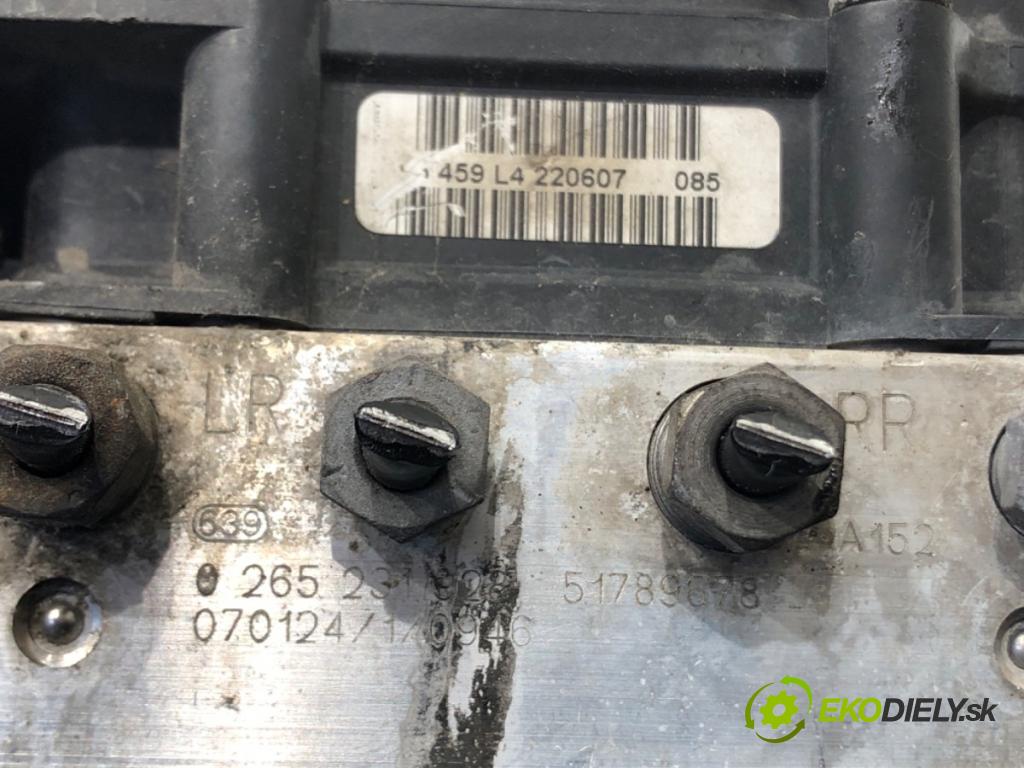 FIAT BRAVO II (198_) 2006 - 2022    1.9 D Multijet (198AXB1A) 88 kW [120 KM] olej napędowy 2007 - 2014  Pumpa ABS 0265231928 (Pumpy ABS)