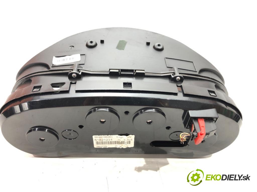 FIAT BRAVO II (198_) 2006 - 2022    1.9 D Multijet (198AXB1A) 88 kW [120 KM] olej napędowy 2007 - 2014  Prístrojovka 51821231 (Prístrojové dosky, displeje)