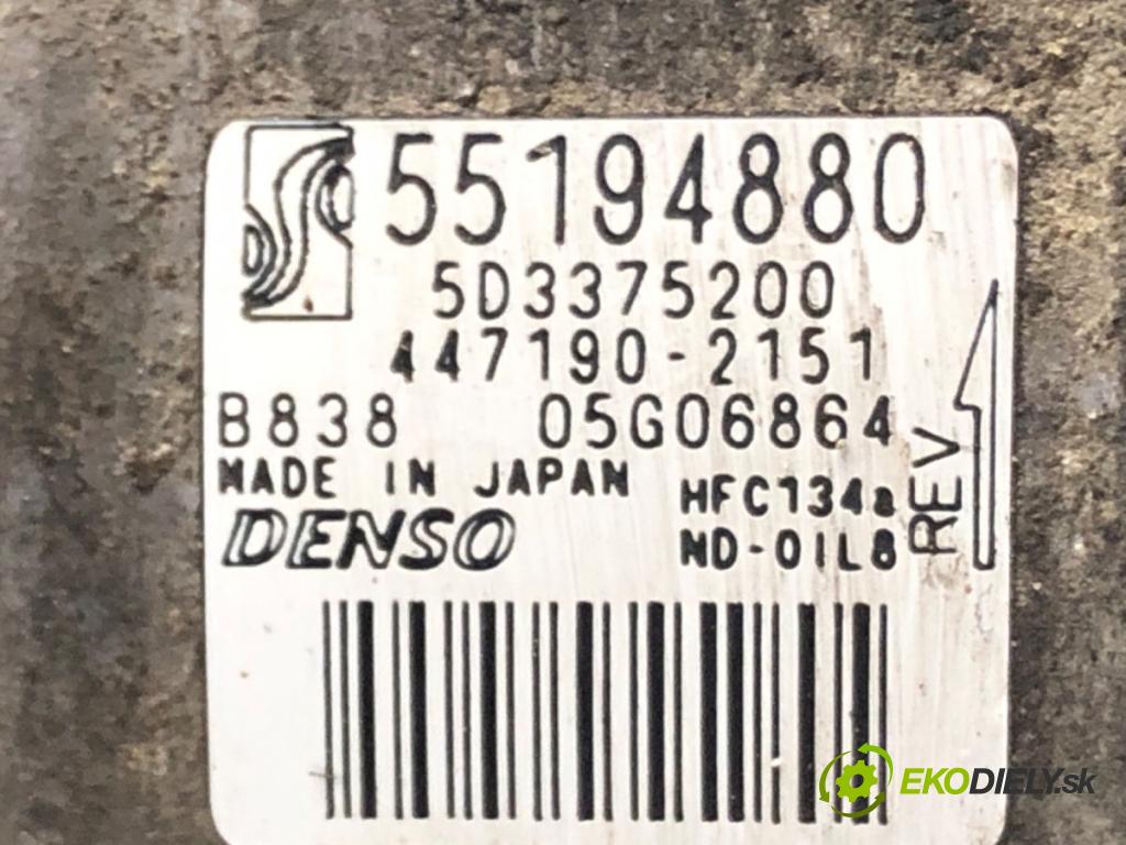 FIAT GRANDE PUNTO (199_) 2005 - 2022    1.4 (199AXB11, 199AXB1A, 199BXB1A, 199AXL1A) 57 kW [77 KM] benzyna 2005 - 2015  Kompresor klimatizácie 55194880 (Kompresory klimatizácie)