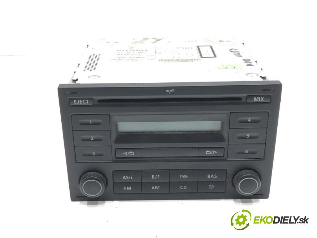 VW POLO (9N_, 9A_) 2001 - 2014    1.4 TDI 51 kW [70 KM] olej napędowy 2005 - 2009  RADIO 7H0035152F (Audio zariadenia)