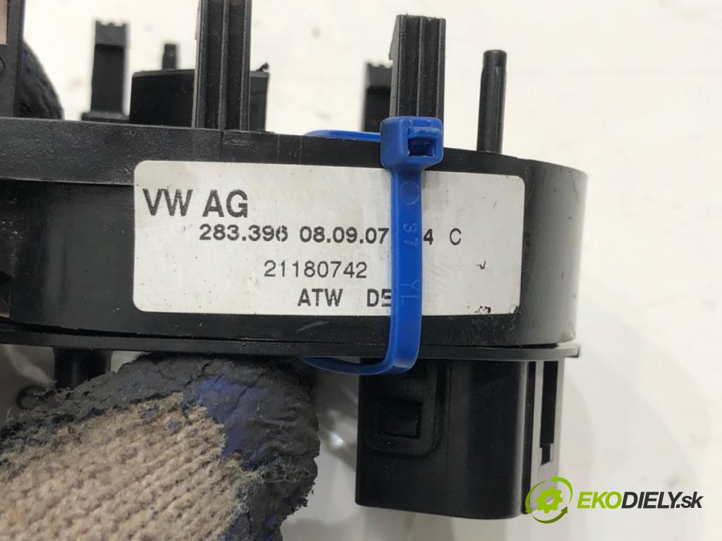 VW POLO (9N_, 9A_) 2001 - 2014    1.4 TDI 51 kW [70 KM] olej napędowy 2005 - 2009  Krúžok, slimák airbag 283.396 (Airbagy)