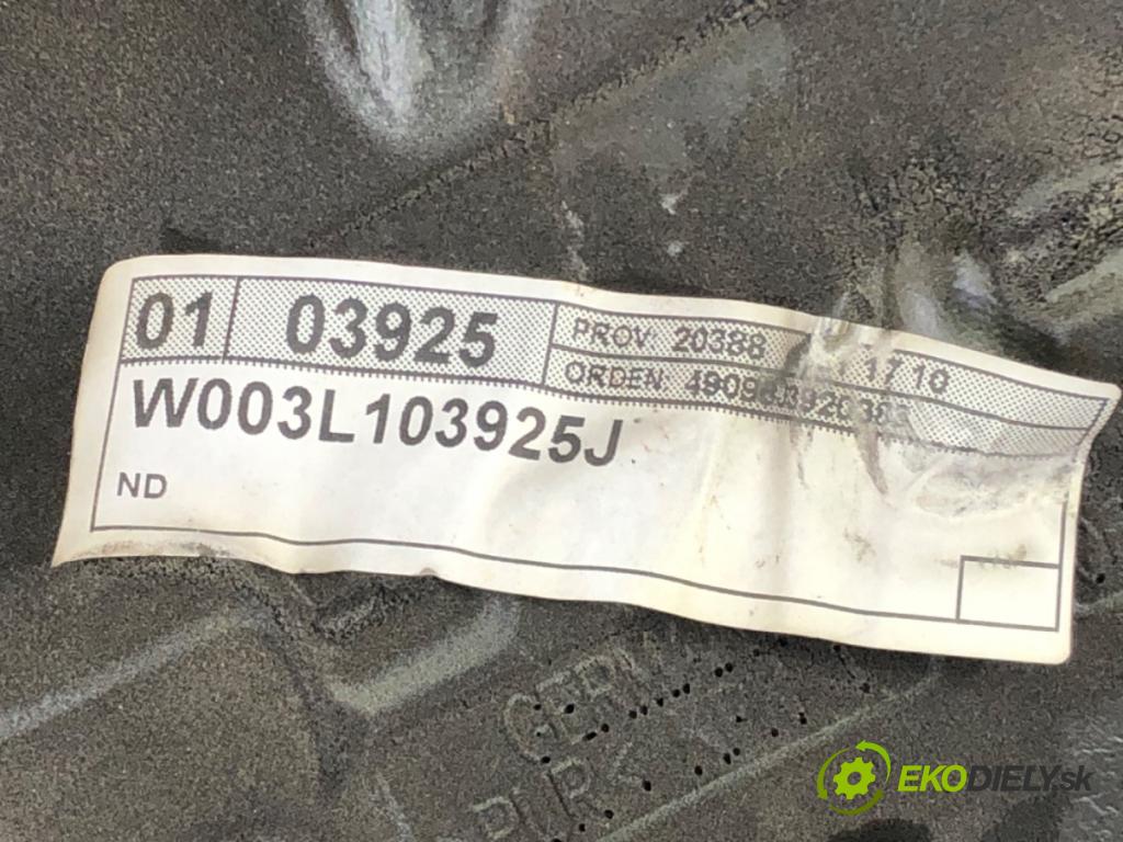 SEAT IBIZA IV (6J5, 6P1) 2008 - 2017    1.6 TDI 66 kW [90 KM] olej napędowy 2009 - 2015  kryt motora 03L103925B (Kryty motora)