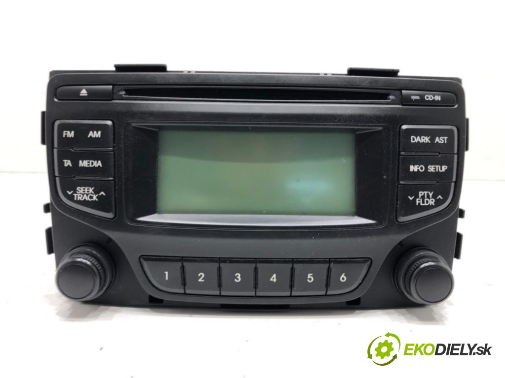 HYUNDAI ix20 (JC) 2010 - 2022    1.4 66 kW [90 KM] benzyna 2010 - 2022  RADIO 96160-1K050 (Audio zariadenia)