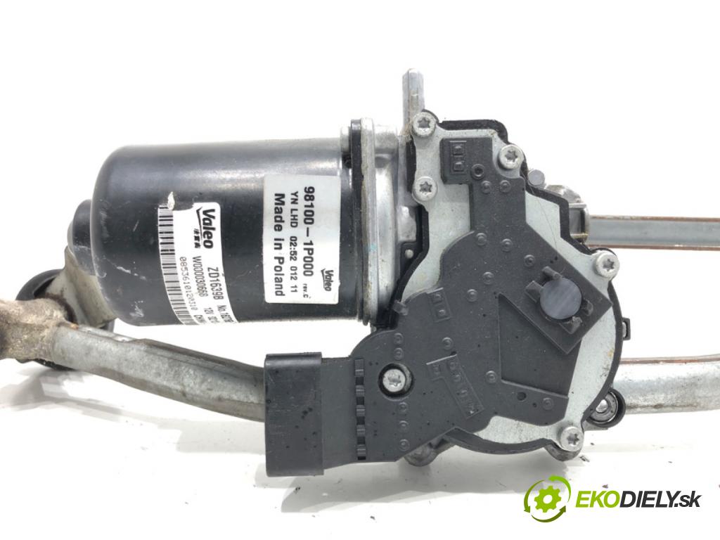 HYUNDAI ix20 (JC) 2010 - 2022    1.4 66 kW [90 KM] benzyna 2010 - 2022  Mechanizmus stieračov predný 98100-1P000 (Motorčeky stieračov predné)