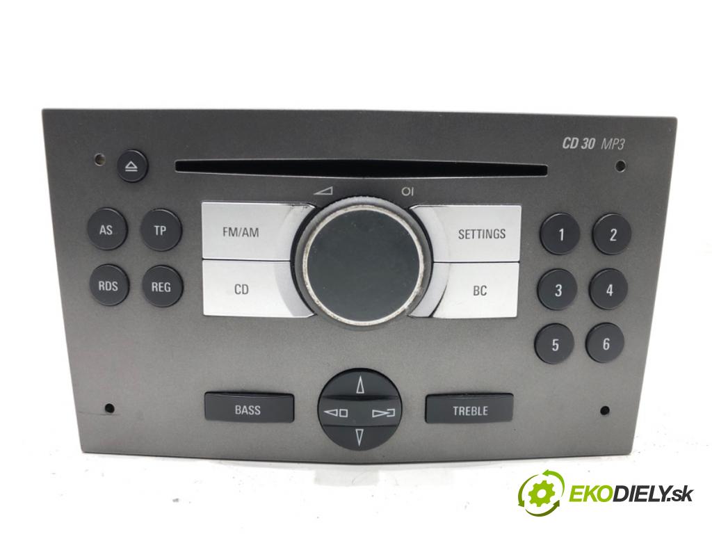 OPEL ASTRA H (A04) 2004 - 2014    1.4 (L48) 66 kW [90 KM] benzyna 2004 - 2010  RADIO 13154304 (Audio zariadenia)