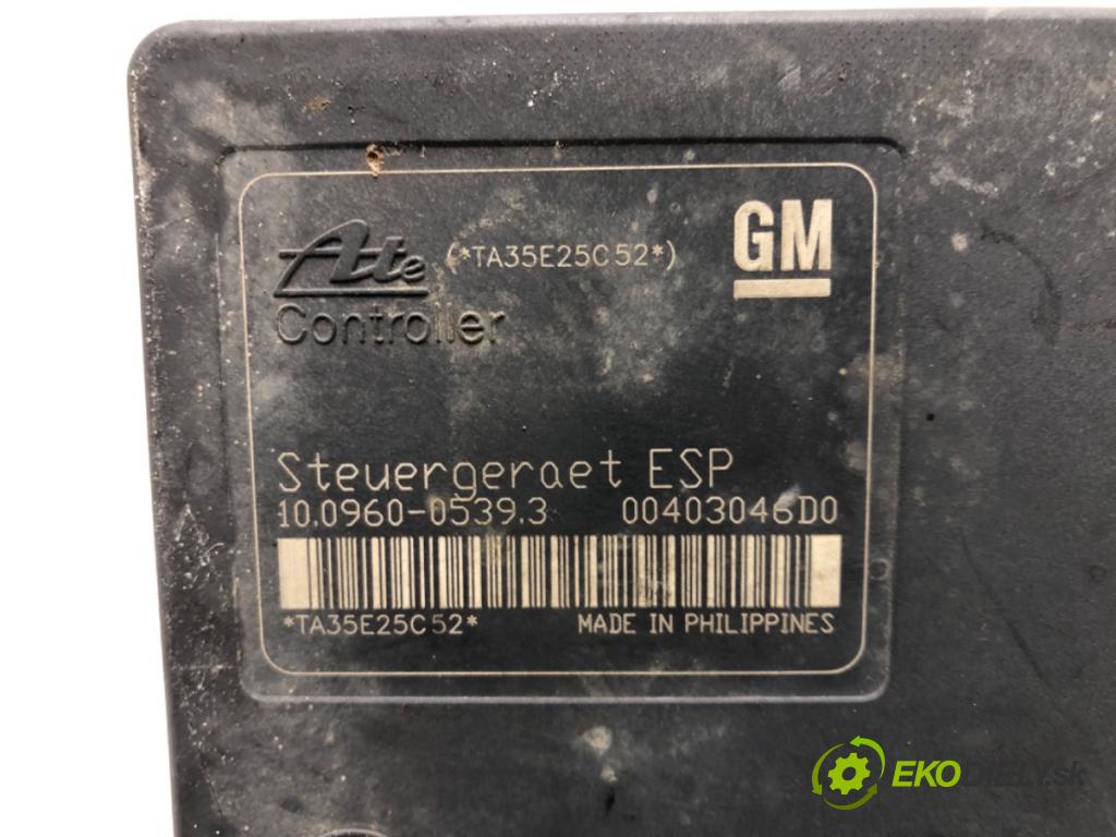 OPEL ASTRA H (A04) 2004 - 2014    1.4 (L48) 66 kW [90 KM] benzyna 2004 - 2010  Pumpa ABS 13213610 (Pumpy ABS)