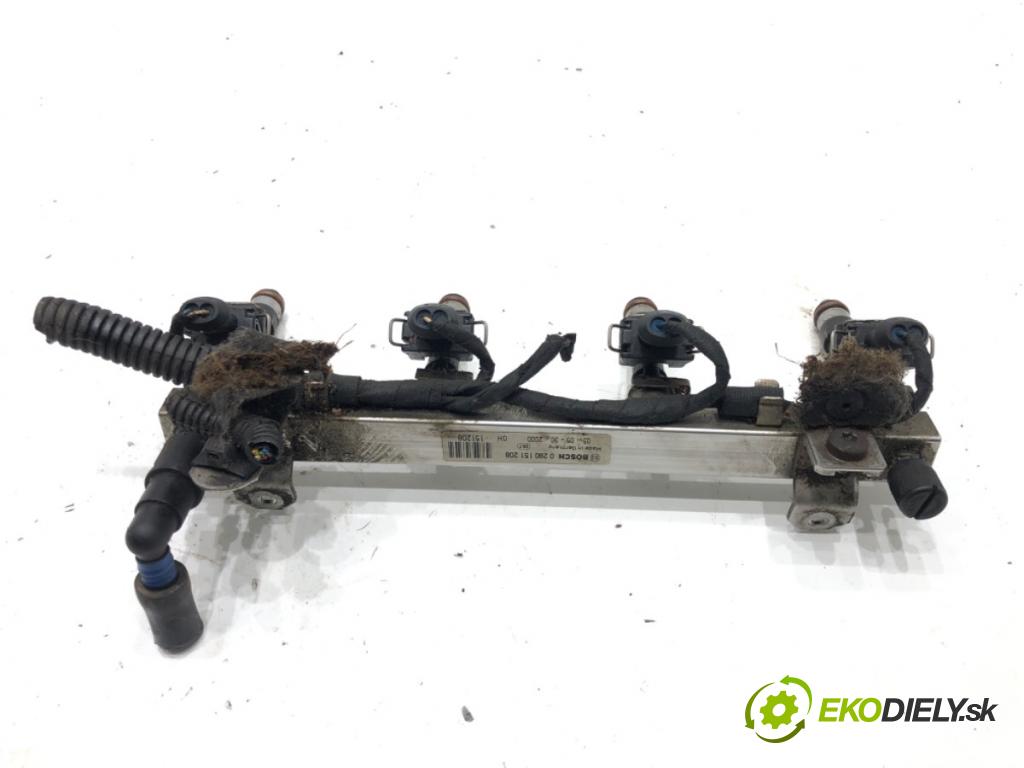 OPEL ASTRA H (A04) 2004 - 2014    1.4 (L48) 66 kW [90 KM] benzyna 2004 - 2010  Lišta vstrekovacia 0280158501 (Vstrekovacie lišty)