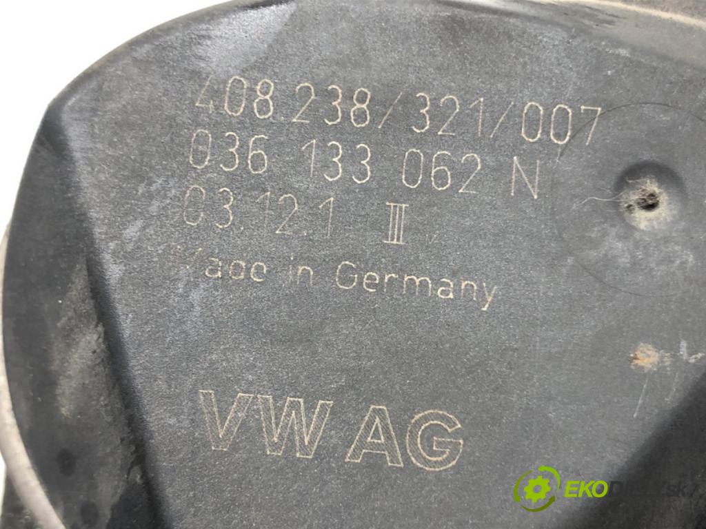 VW POLO (9N_, 9A_) 2001 - 2014    1.2 12V 47 kW [64 KM] benzyna 2001 - 2007  Škrtiaca klapka 036133062N (Škrtiace klapky)