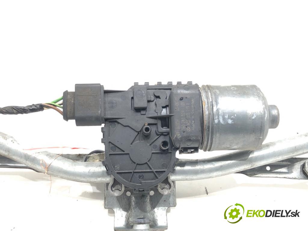 VW POLO (9N_, 9A_) 2001 - 2014    1.2 12V 47 kW [64 KM] benzyna 2001 - 2007  Mechanizmus stieračov predný 6Q1955601B (Motorčeky stieračov predné)