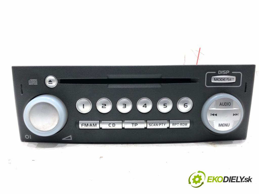 MITSUBISHI COLT VI (Z3_A, Z2_A) 2002 - 2012    1.5 DI-D 70 kW [95 KM] olej napędowy 2004 - 2012  RADIO MR587702HA (Audio zariadenia)