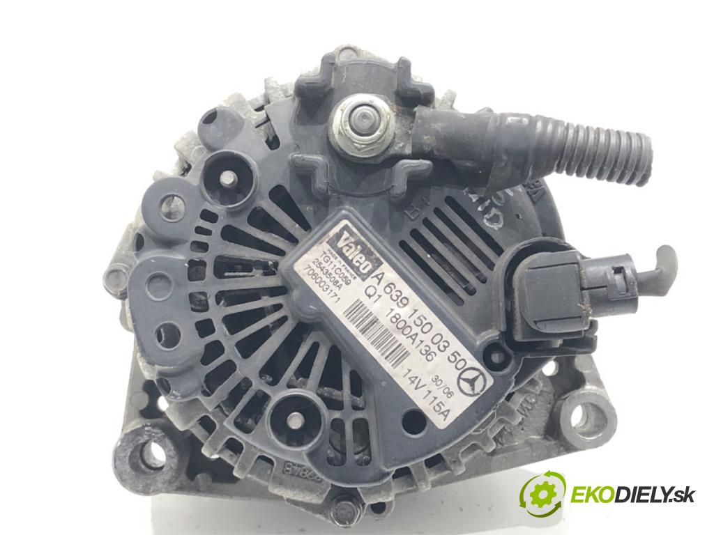 MITSUBISHI COLT VI (Z3_A, Z2_A) 2002 - 2012    1.5 DI-D 70 kW [95 KM] olej napędowy 2004 - 2012  Alternátor A6391500350 (Alternátory)