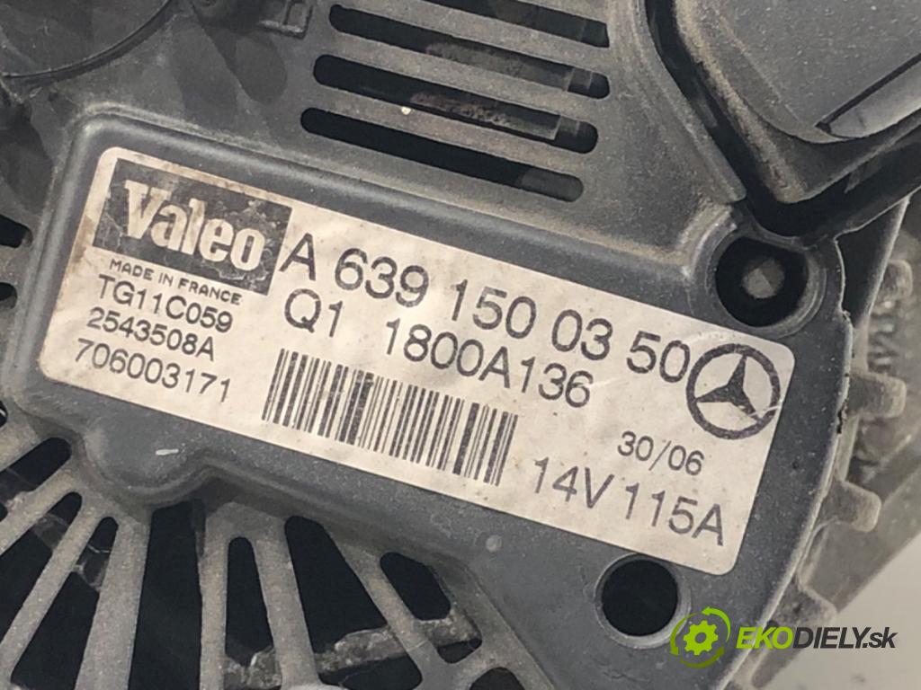 MITSUBISHI COLT VI (Z3_A, Z2_A) 2002 - 2012    1.5 DI-D 70 kW [95 KM] olej napędowy 2004 - 2012  Alternátor A6391500350 (Alternátory)