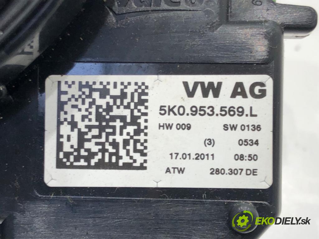 VW TIGUAN (5N_) 2007 - 2018    2.0 TDI 4motion 103 kW [140 KM] olej napędowy 2007 - 2018  Krúžok, slimák airbag 5K0953569L (Airbagy)