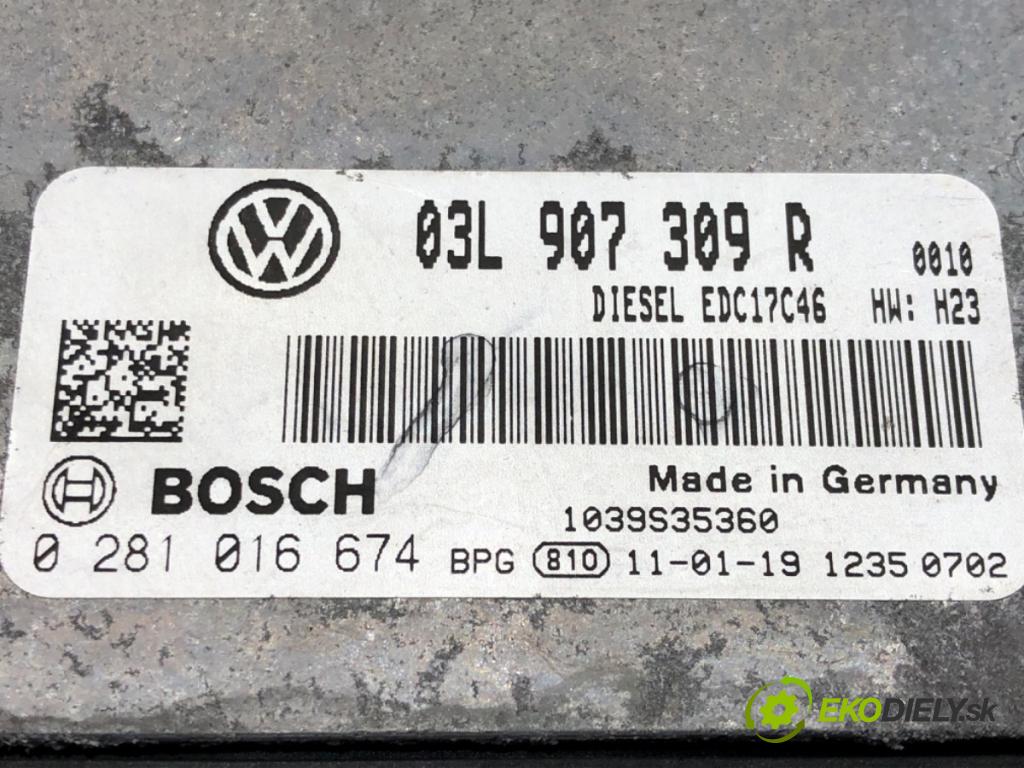 VW TIGUAN (5N_) 2007 - 2018    2.0 TDI 4motion 103 kW [140 KM] olej napędowy 2007 - 2018  riadiaca jednotka Motor 03L907309R (Riadiace jednotky)