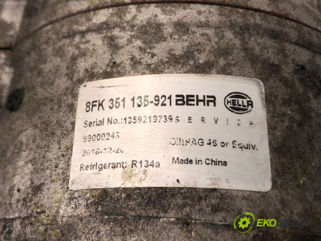VW TIGUAN (5N_) 2007 - 2018    2.0 TDI 4motion 103 kW [140 KM] olej napędowy 2007 - 2018  Kompresor klimatizácie 8FK351135-921 (Kompresory klimatizácie)