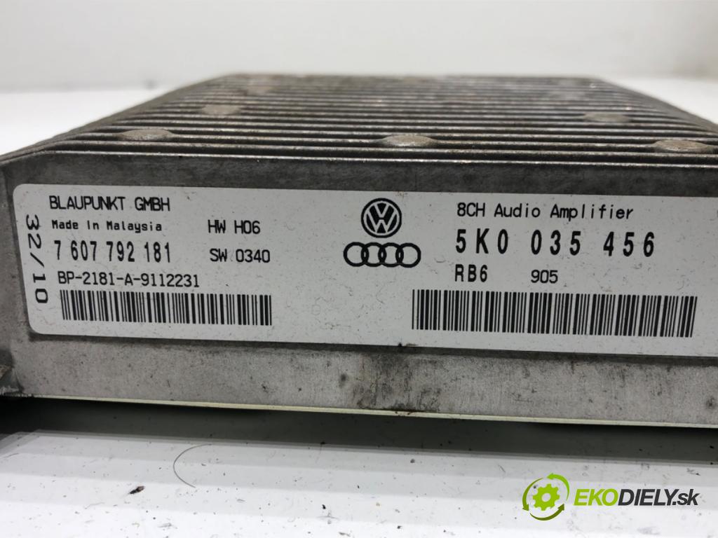 VW TIGUAN (5N_) 2007 - 2018    2.0 TDI 4motion 103 kW [140 KM] olej napędowy 2007 - 2018  Zosilňovač 5K0035456 (Zosilňovače)