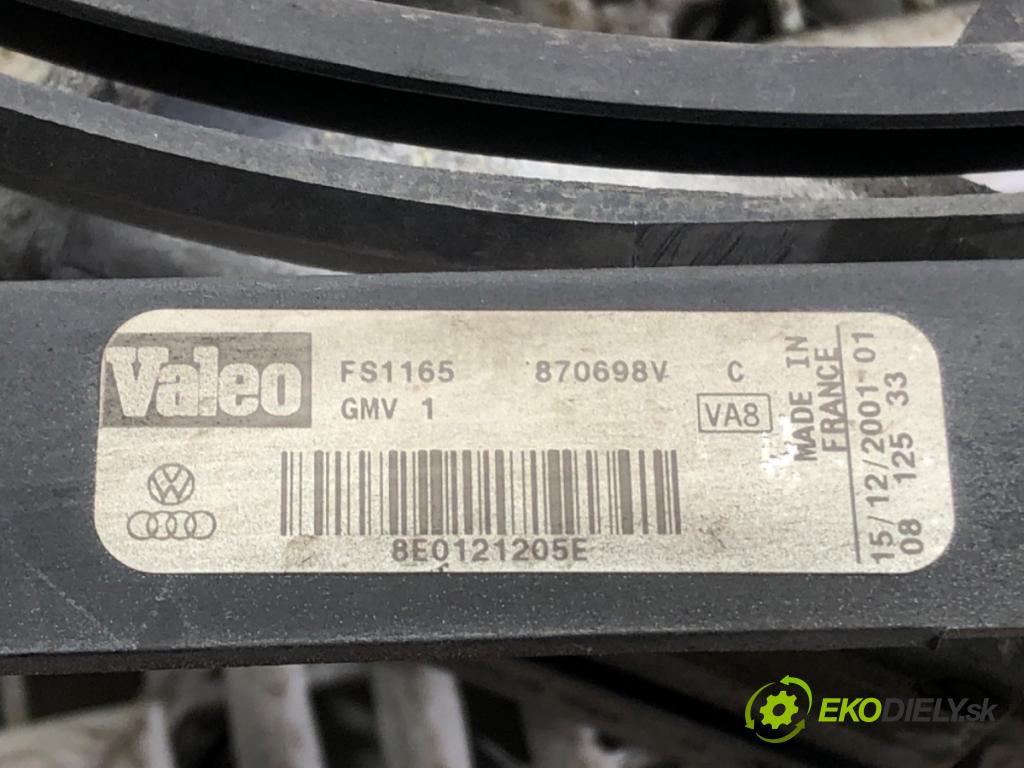 AUDI A4 B6 (8E2) 2000 - 2005    1.8 T 110 kW [150 KM] benzyna 2000 - 2002  Ventilátor chladiča MODUL: 8E0121205E