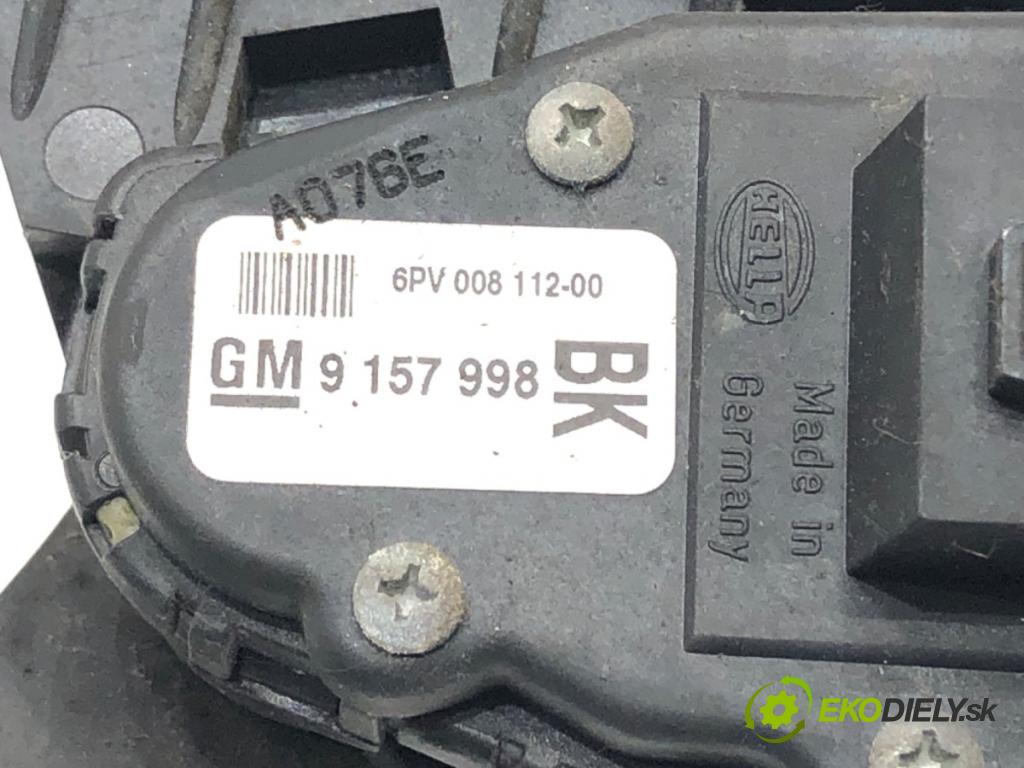 OPEL ASTRA H (A04) 2004 - 2014    1.6 (L48) 77 kW [105 KM] benzyna 2004 - 2010  Potenciometer plynu 9157998 (Pedále)