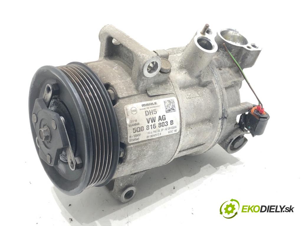 VW GOLF VII Variant (BA5, BV5) 2013 - 2022    1.5 TSI 96 kW [130 KM] benzyna 2017 - 2022  Kompresor klimatizácie 5Q0816803B (Kompresory klimatizácie)