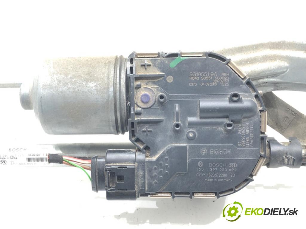 VW GOLF VII Variant (BA5, BV5) 2013 - 2022    1.5 TSI 96 kW [130 KM] benzyna 2017 - 2022  Mechanizmus stieračov predný 5G1955023D (Motorčeky stieračov predné)