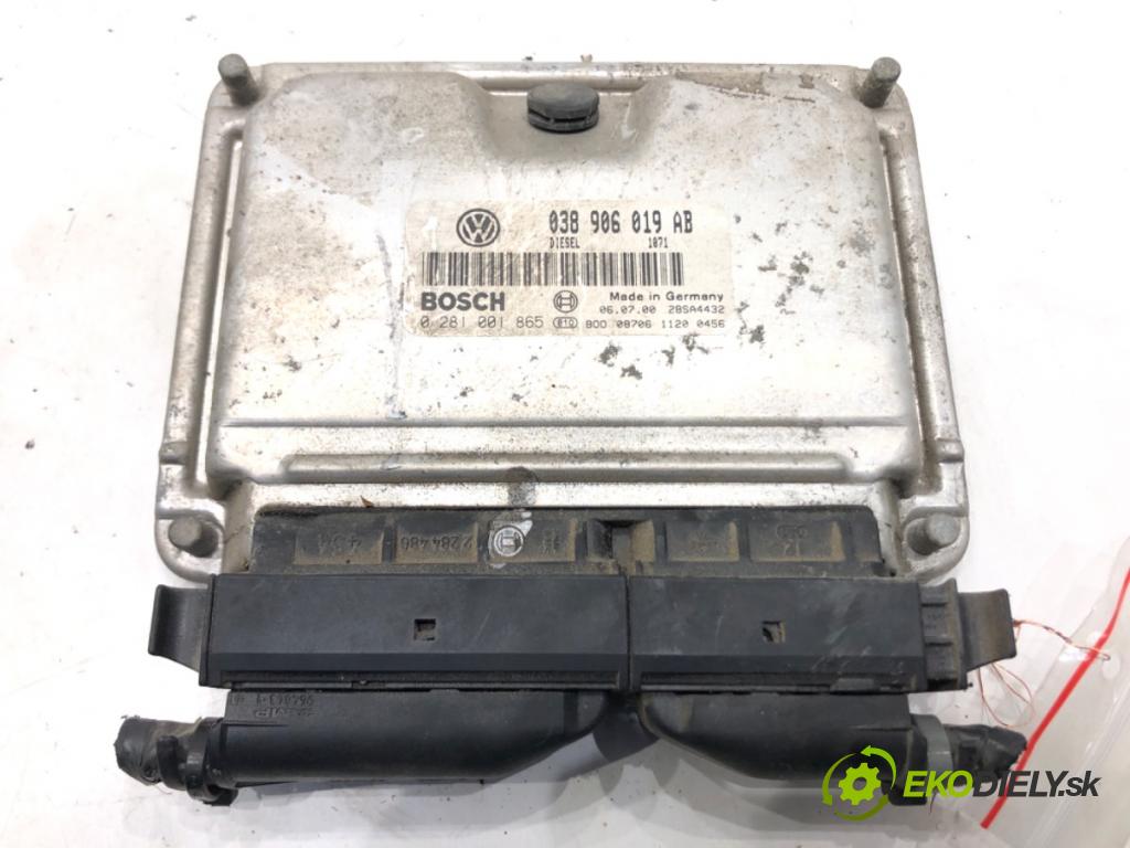 SEAT ALHAMBRA (7V8, 7V9) 1996 - 2010    1.9 TDI 66 kW [90 KM] olej napędowy 1996 - 2010  riadiaca jednotka Motor 038906019AB (Riadiace jednotky)