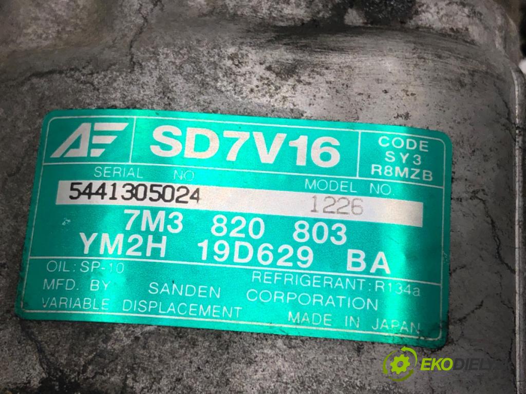 SEAT ALHAMBRA (7V8, 7V9) 1996 - 2010    1.9 TDI 66 kW [90 KM] olej napędowy 1996 - 2010  Kompresor klimatizácie 7M3820803 (Kompresory klimatizácie)