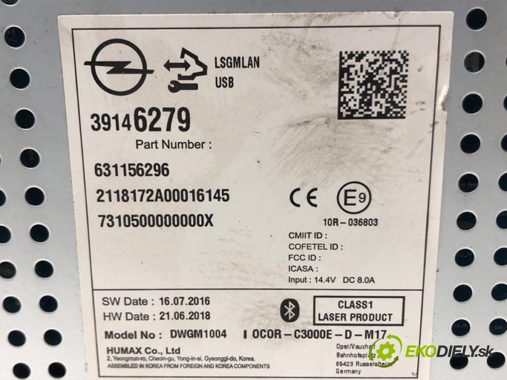 OPEL CORSA E (X15) 2014 - 2022    1.4 (08, 68) 66 kW [90 KM] benzyna 2014 - 2022  RADIO 39146279 (Audio zariadenia)