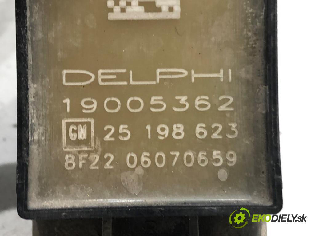 OPEL CORSA E (X15) 2014 - 2022    1.4 (08, 68) 66 kW [90 KM] benzyna 2014 - 2022  Cievka zapaľovacia 25198623 (Zapaľovacie cievky, moduly)