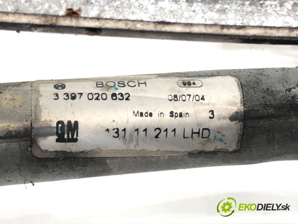 OPEL ASTRA H (A04) 2004 - 2014    1.7 CDTI (L48) 74 kW [100 KM] olej napędowy 2004 - 2010  Mechanizmus stieračov predný 13111211 (Motorčeky stieračov predné)