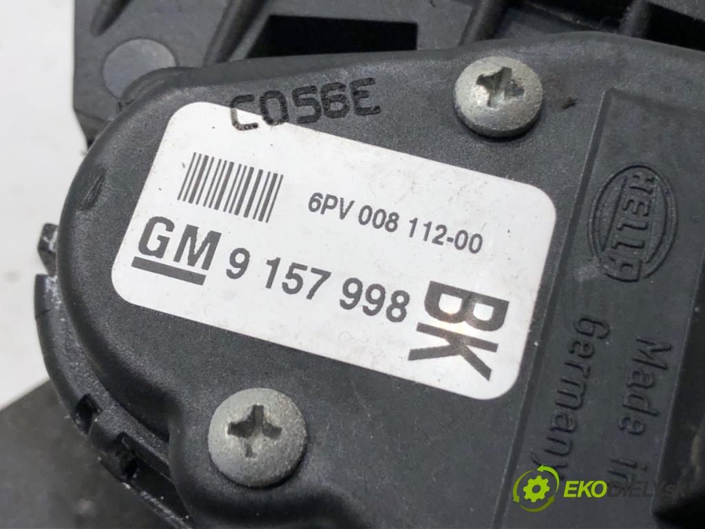 OPEL ASTRA H Kombi (A04) 2004 - 2014    1.9 CDTI (L35) 74 kW [100 KM] olej napędowy 2005 - 2010  Potenciometer plynu 9157998 (Pedále)