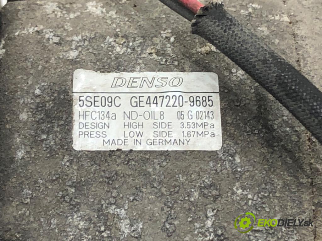 MITSUBISHI COLT VI (Z3_A, Z2_A) 2002 - 2012    1.3 70 kW [95 KM] benzyna 2004 - 2012  Kompresor klimatizácie GE447220-9685 (Kompresory klimatizácie)