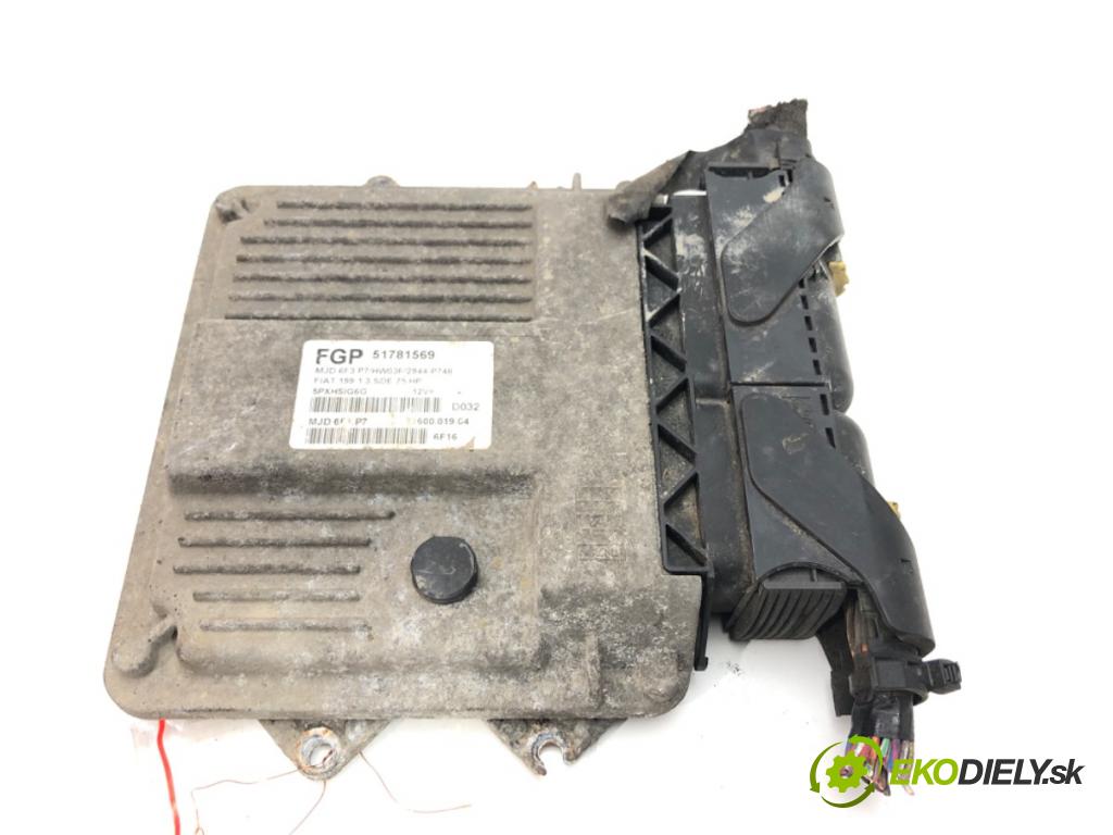 FIAT GRANDE PUNTO (199_) 2005 - 2022    1.3 D Multijet 55 kW [75 KM] olej napędowy 2005 - 2022  riadiaca jednotka Motor 51781569 (Riadiace jednotky)