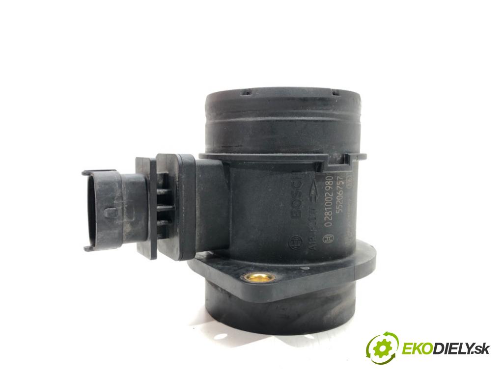 FIAT GRANDE PUNTO (199_) 2005 - 2022    1.3 D Multijet 55 kW [75 KM] olej napędowy 2005 - 2022  Váha vzduchu 0281002980 55206757 (Váhy vzduchu)