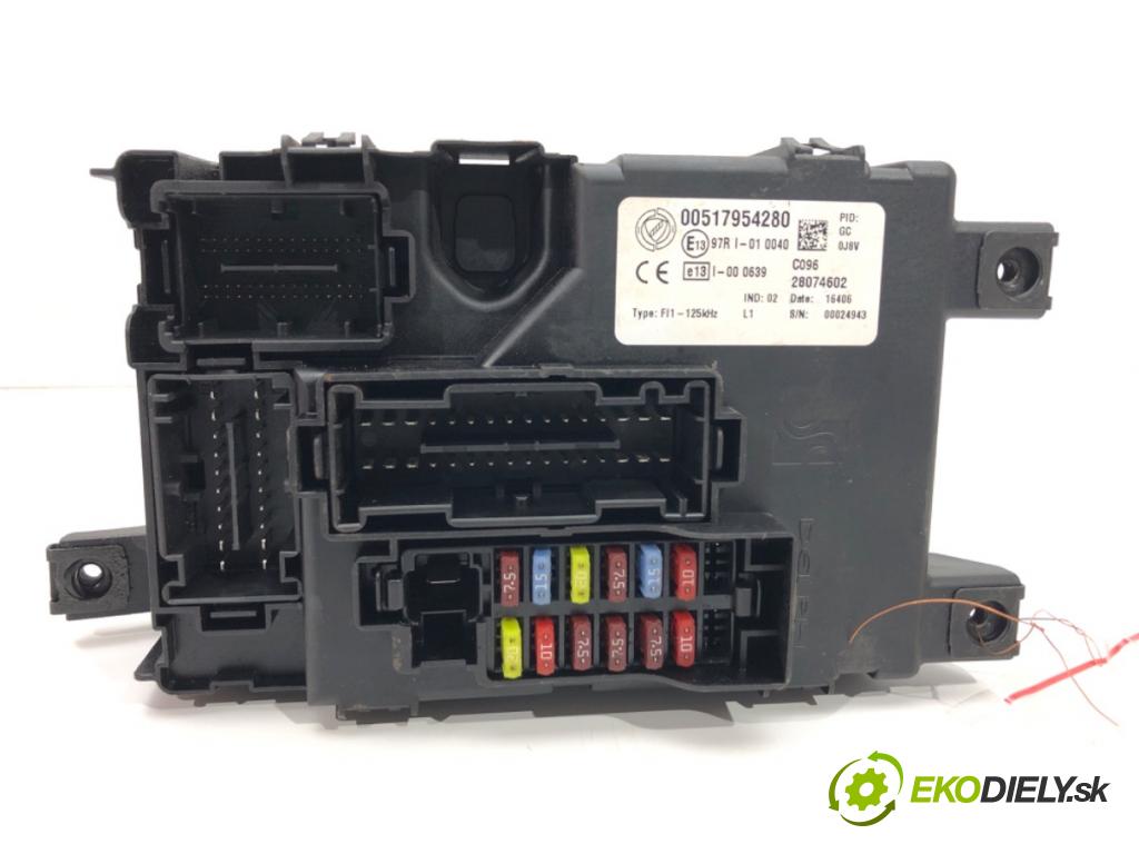 FIAT GRANDE PUNTO (199_) 2005 - 2022    1.3 D Multijet 55 kW [75 KM] olej napędowy 2005 - 2022  modul BSI 00517954280 (Pojistkové skříňky)