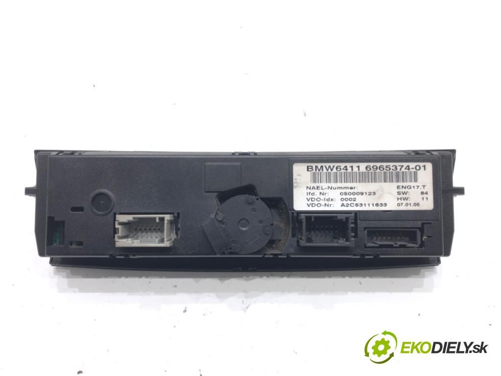 BMW 1 (E87) 2003 - 2013    120 d 120 kW [163 KM] olej napędowy 2004 - 2011  Panel ovládania kúrenia 6965374 (Prepínače, spínače, tlačidlá a ovládače kúrenia)