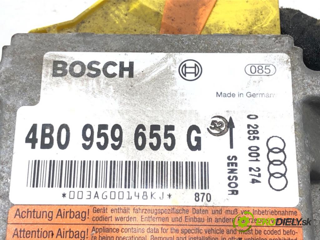 AUDI A6 C5 Avant (4B5) 1997 - 2005    1.8 T quattro 132 kW [180 KM] benzyna 1997 - 2005  senzor airbag 4B0959655G (Snímače)