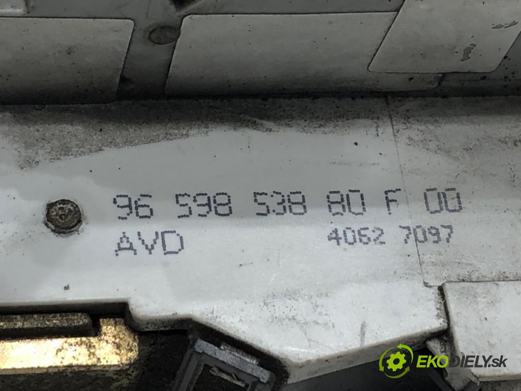 PEUGEOT 407 SW (6E_) 2004 - 2011    2.0 HDi 135 100 kW [136 KM] olej napędowy 2004 - 2010  zámok dveře pravý přední část 9659853880